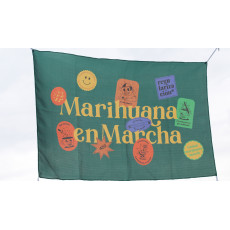 Bandera Marcha Mundial Marihuana 